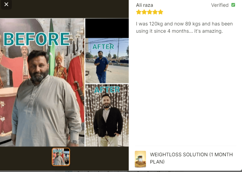 🌿 Weightless Solution 🔥 Herbal Weight Loss Powder | 1 Month Plan 🕒